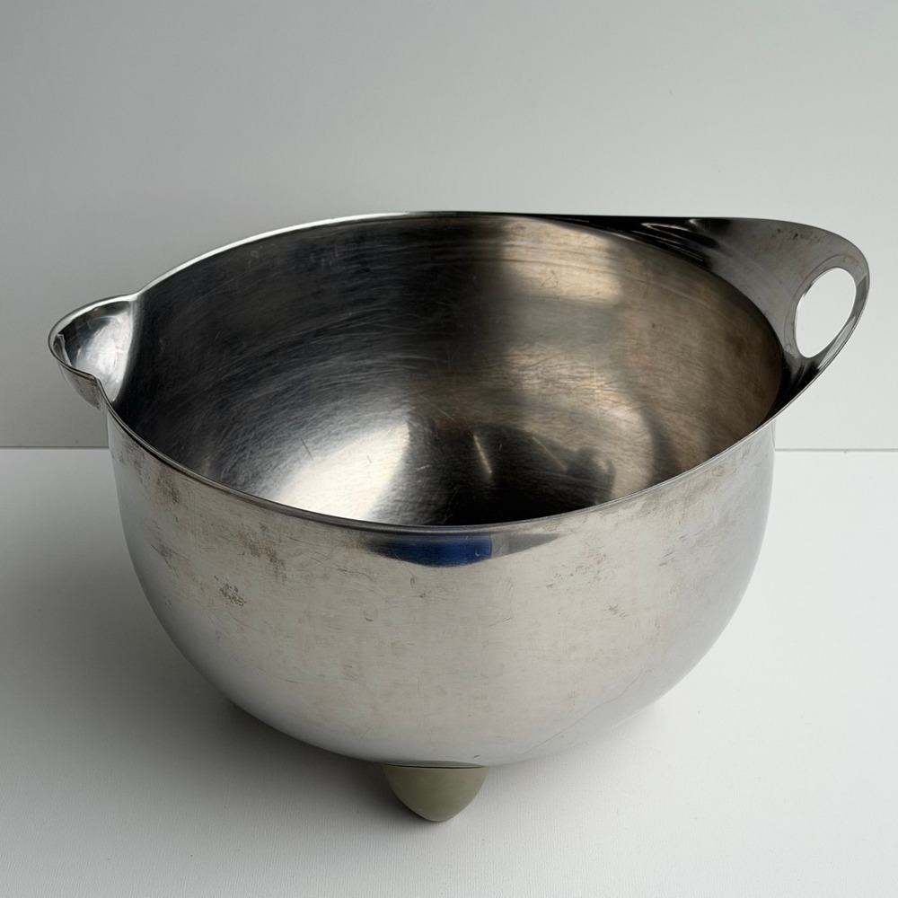 Vintage 1985 Michael Graves Design‎ Stainless Steel Footed Mixing Bowl Italian